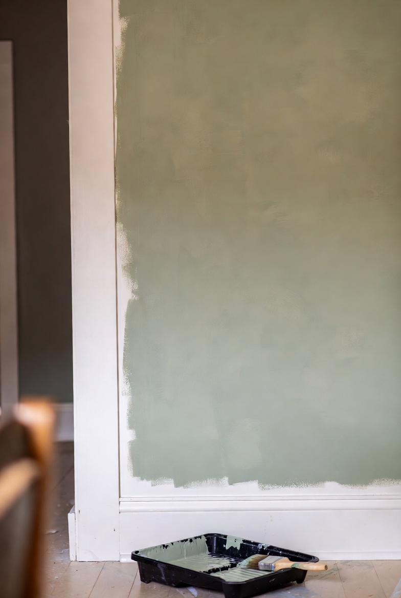 Painted dining room wall